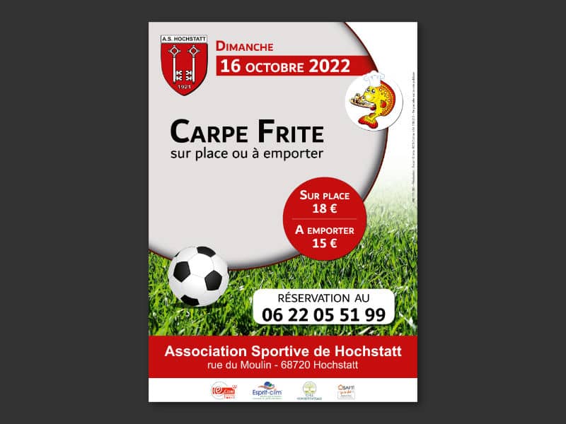 Affiche A3 Carpes frites ASH 2022