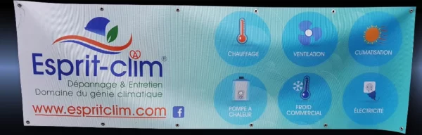 Bâche micro perforée Esprit Clim