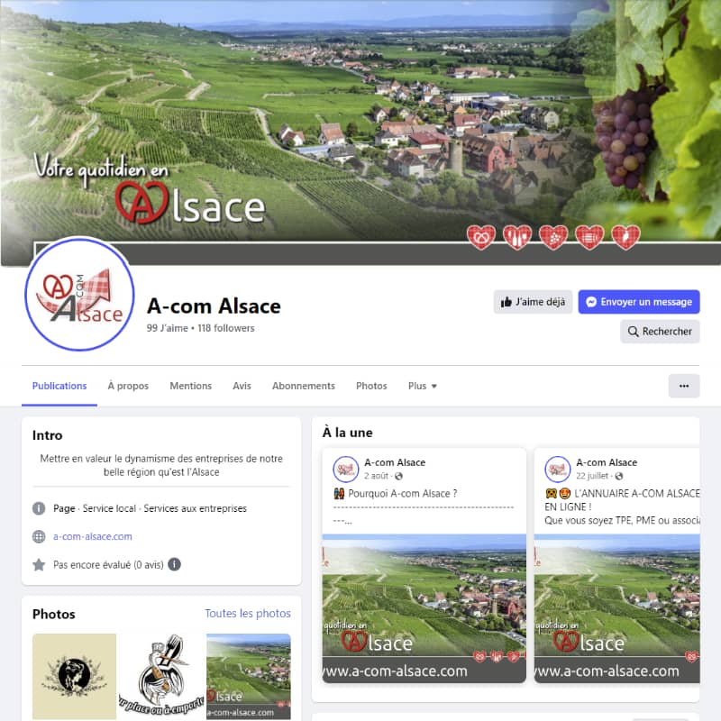 page FB A-com Alsace